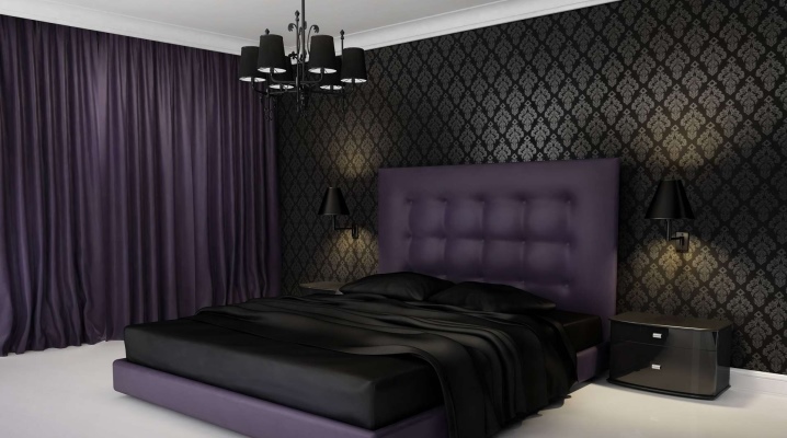  Koyu renklerde yatak odası