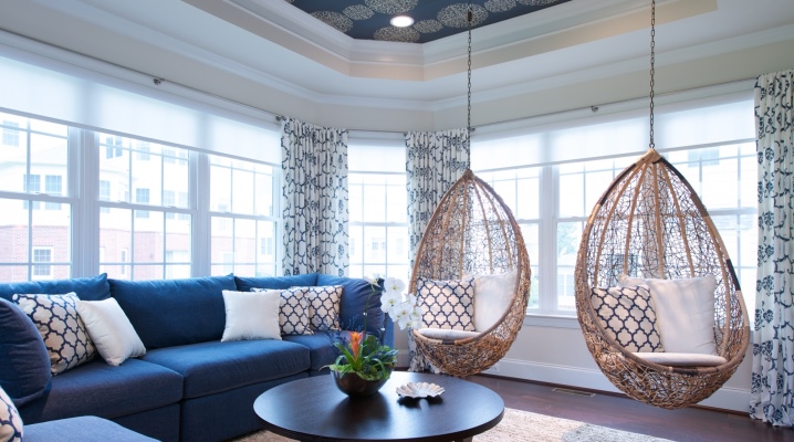  Rattan hanging chairs