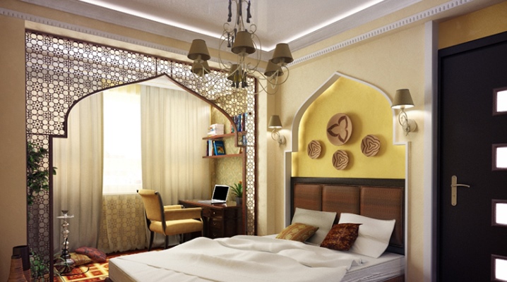  Dormitorio en estilo oriental.