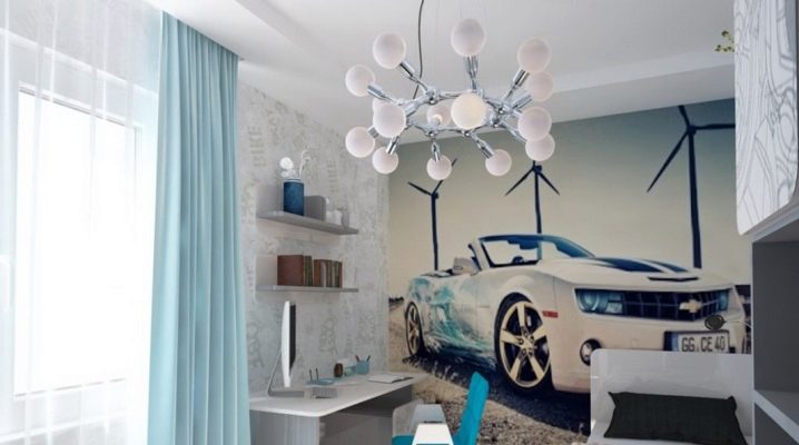  Chandeliers in the nursery for the boy