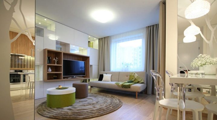  Características de design de um apartamento de um quarto de 35 metros quadrados