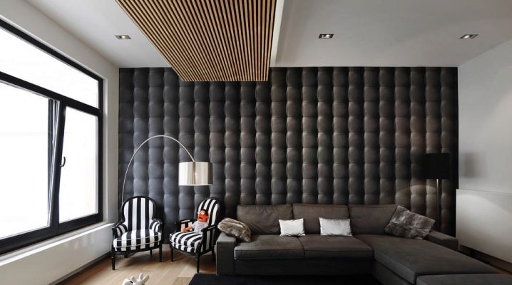  Oturma odasındaki duvarların tasarımı: modern tasarım fikirleri
