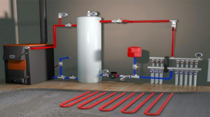  Sử dụng một sàn nước ấm từ một nồi hơi gas trong nhà: những ưu điểm và khuyết điểm