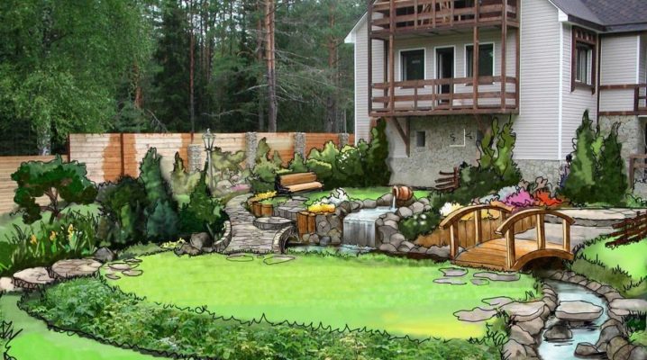  Features of the design of landscape design of a small area