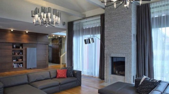  Záclony v obývacím pokoji: krásné příklady interiérového designu