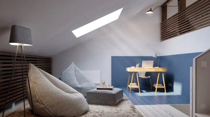  Stylish attic interior design in a private house
