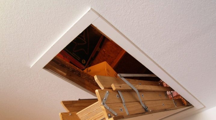  Attic staircase with a hatch: the pros and cons
