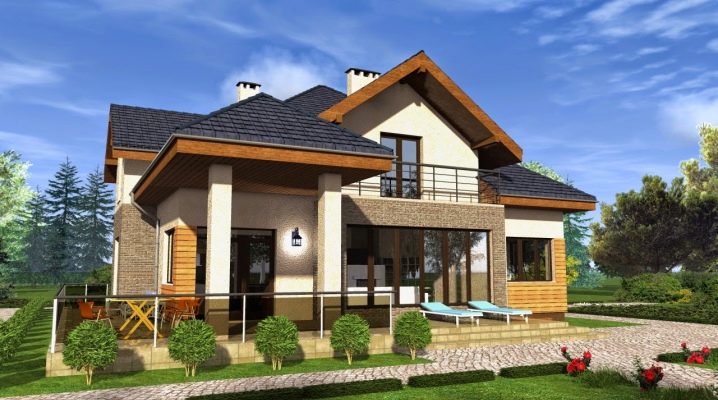  Köpük blokları çatı evleri: basit tasarımlar ve alan planlama