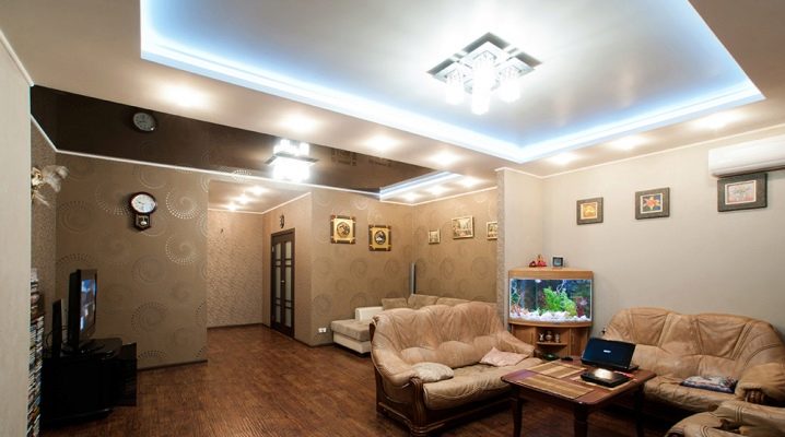  Two-level ceilings with lighting: design features