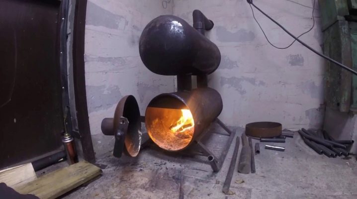  How to make a furnace for the garage of the gas cylinder?