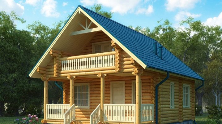  Proyectos de casas de madera con ático: características de diseño.
