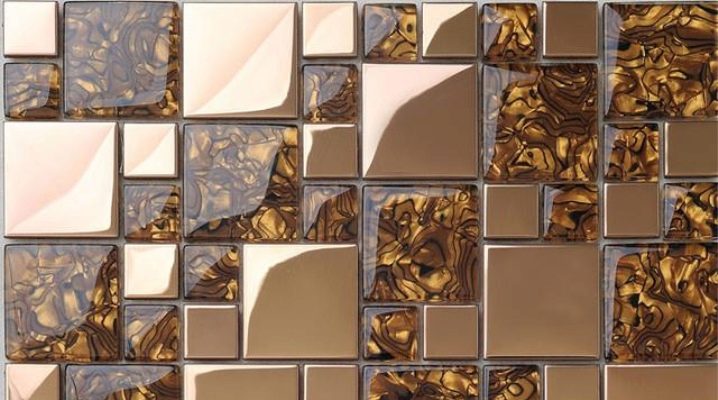  Golden mosaic: examples of interior design