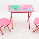  Vaikų sulankstomas stalas ir kėdė