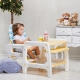  Barns omvandlingsstole med matbord
