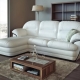  Λευκός δερμάτινος καναπές
