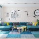  Sofa turquoise
