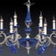  Blue chandeliers