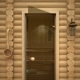  Glass doors to the steam room