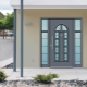  Entrance doors with glass for a country house