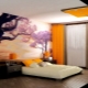  Stylish wallpaper with sakura in the interior