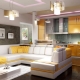  Kitchen-living room interior: stylish design of the combined room