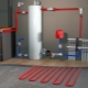  Ketenangan yang menghubungkan lantai air hangat melakukannya sendiri dari dandang gas
