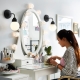  Rohové toaletní stolky se zrcadlem: tipy na výběr