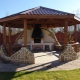  Gazebo with barbecue: projects of beautiful designs