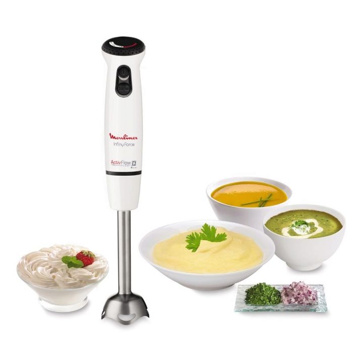 Moulinex submersible blender: reviews of the Infiny Force model